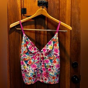 Natural Life - Colorful Boho Floral Graphic Dry Fit Camisole